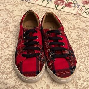 Janie and Jack Plaid Sneakers